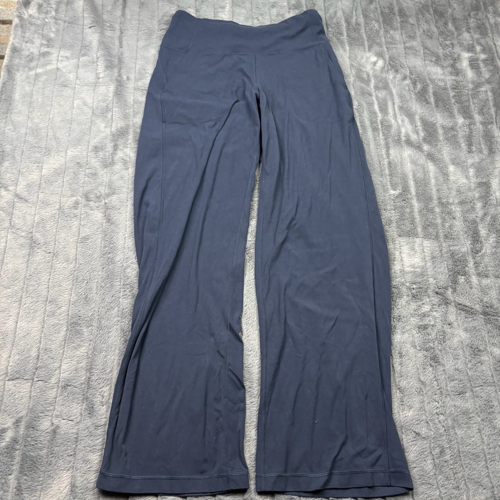 Lululemon Groove Super High-Rise Flared Pant True Navy Nulu LW5GJ2S Size 10